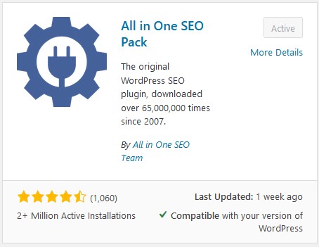 All in One SEO Pack WordPress Plugin