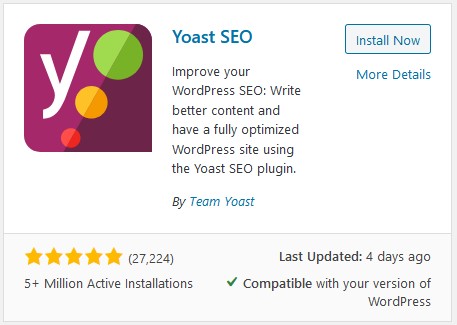 Yoast SEO WordPress plugin